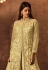 Yellow embroidered kameez with palazzo  15079D